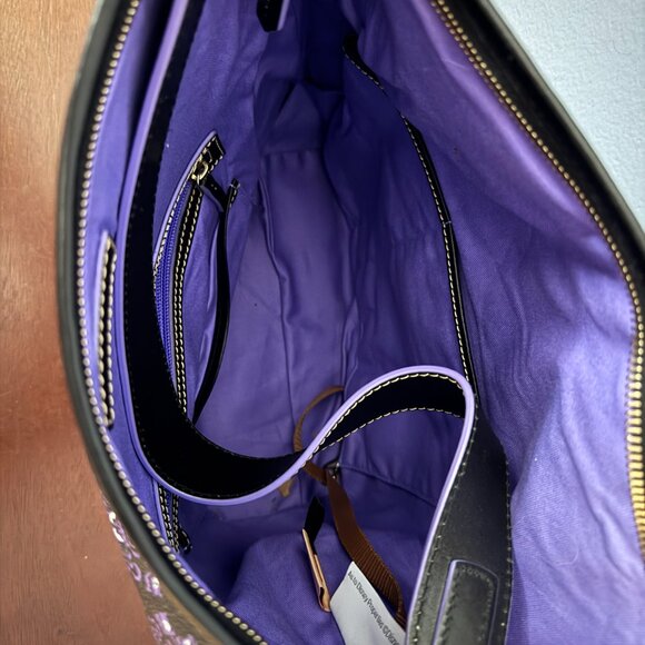 Dooney & Bourke Haunted Mansion Wallpaper Hobo Purse - Picture 2 of 4